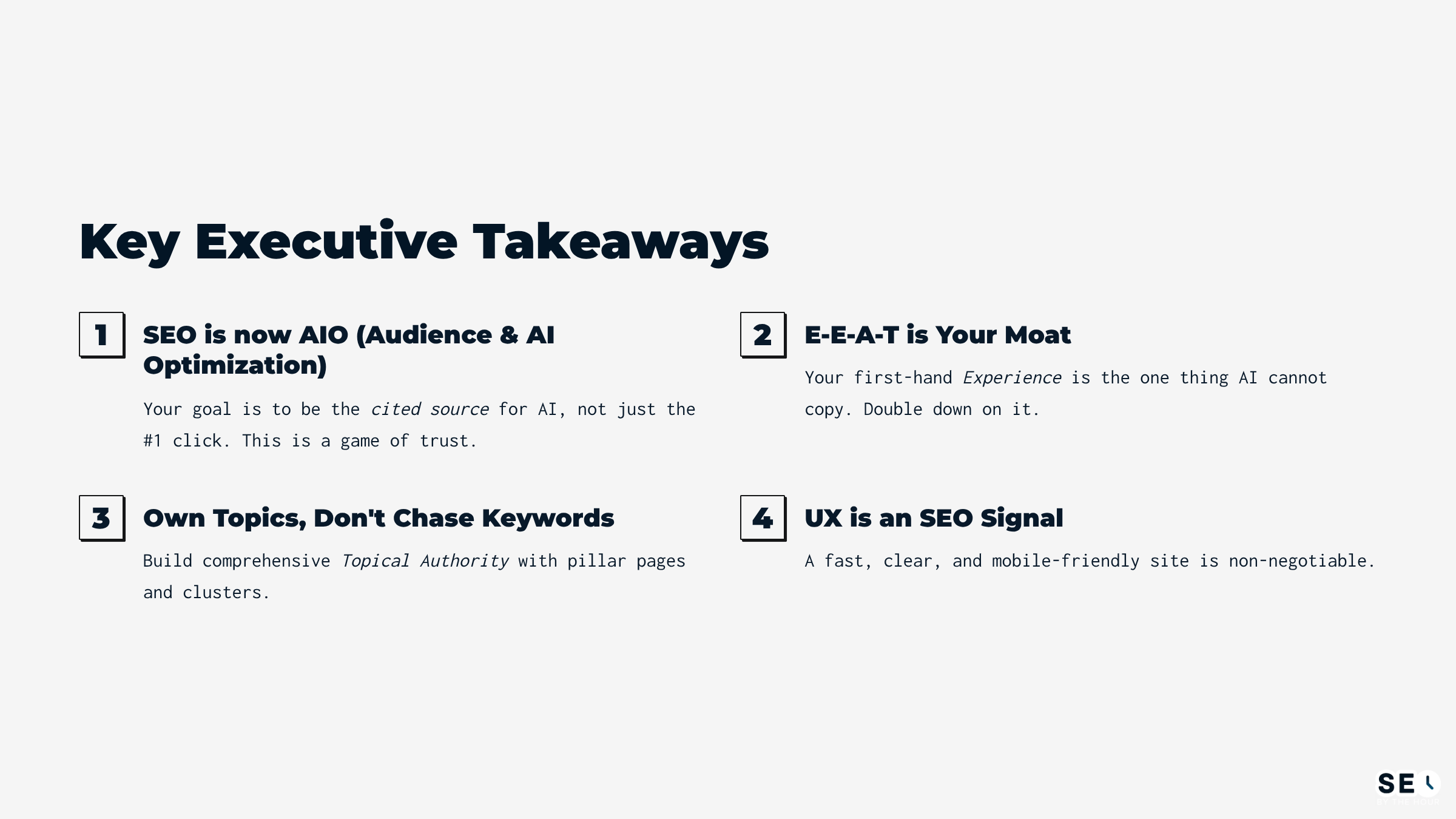 Key Executive Takeaways